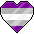 greyasexual heart